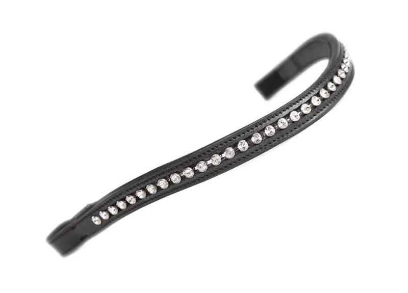 Aviemore Large Diamante Browband in Black