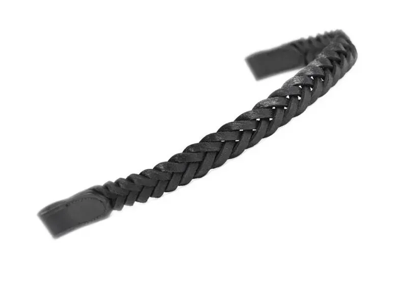 Aviemore Plaited Browband in Black