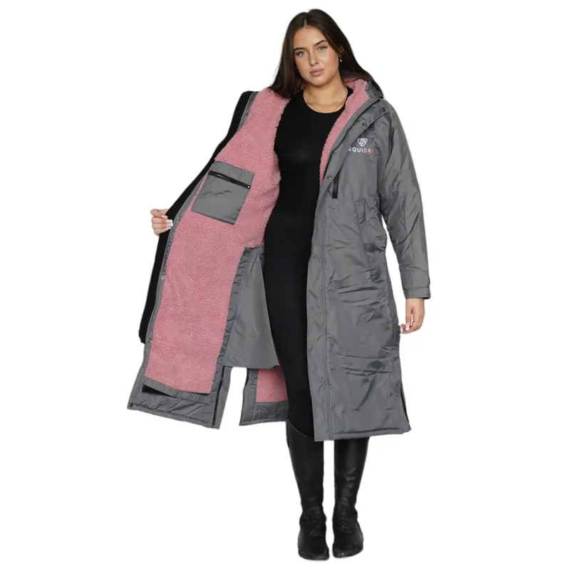 Equidry All Rounder Evolution Adults Jacket - Charcoal/Pale Pink-1