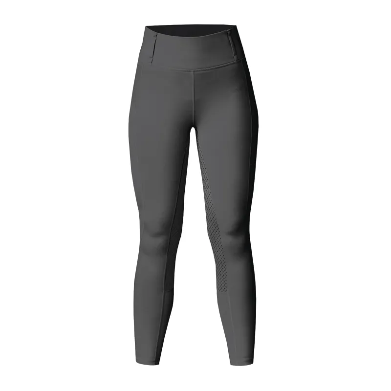 Equetech Aqua Shield Womens Winter Riding Tights in Charcoal