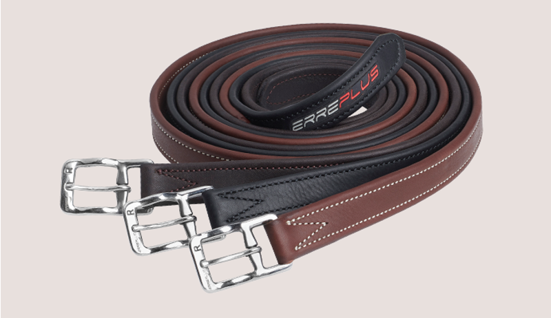Erreplus Tech1 Stirrup Leathers Black