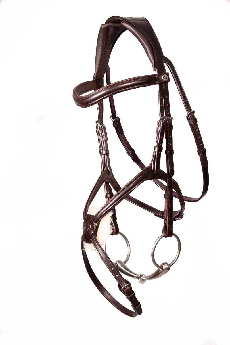 Henry James Sheepskin Grackle Bridle - Havana