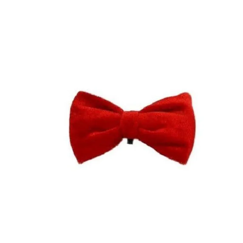 House Of Paws Christmas Toy - Red Velvet Bow Tie 