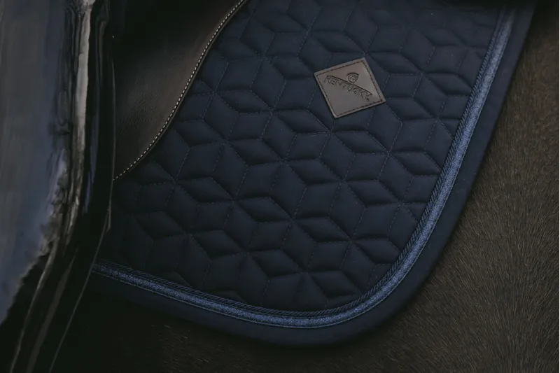 Kentucky glitter rope show jumping Saddle Pad - Navy-2