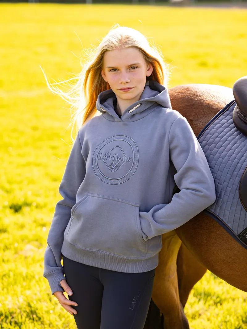 LeMieux Young Rider Hannah Pop Over Hoodie - Jay Blue-1