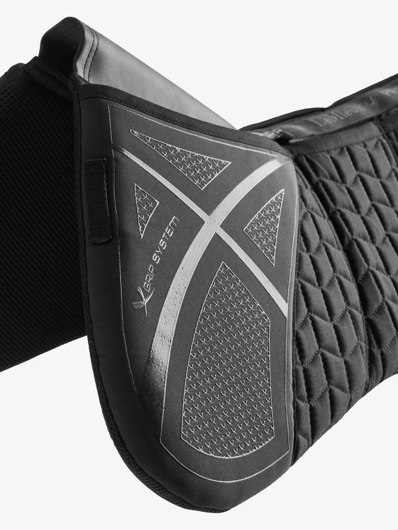 LeMieux Prosorb 3 pocket Quilted Half Pad - Black-2