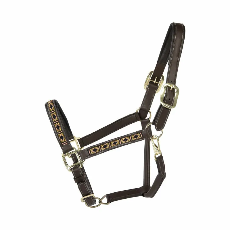 Kentucky Horsewear Pearls Head Collar - Gold-1