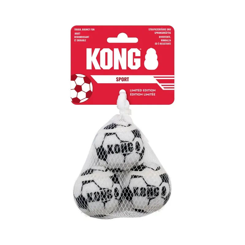 KONG Sport Soccer Balls - X 3 Pack Small dog toy