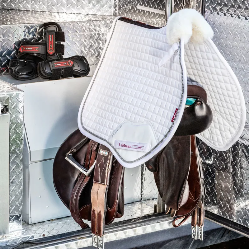 LeMieux Junior Pro Jump Square - White-1