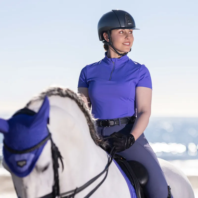LeMieux Activewear Short Sleeve Base Layer Bluebell-1