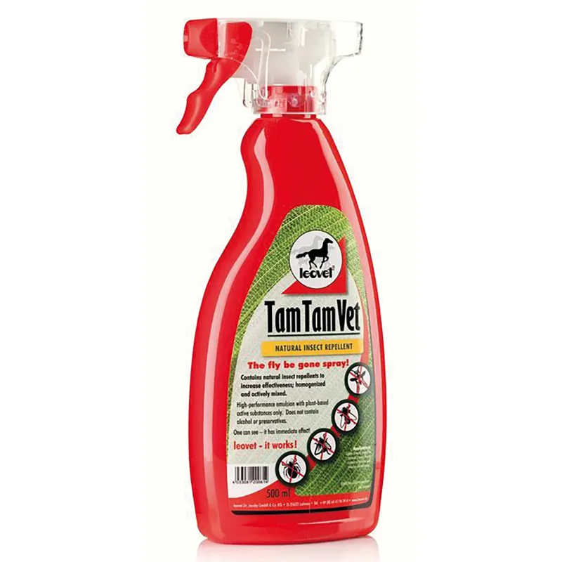 Leovet 500ml Tam Tam Vet Fly-Be-Gone Spray in Red