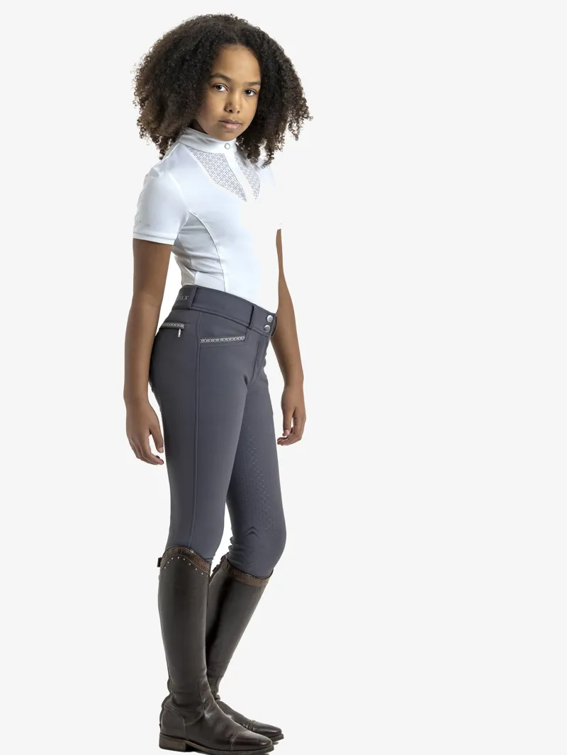 LeMieux Young Rider Belle Show Shirt - White-2