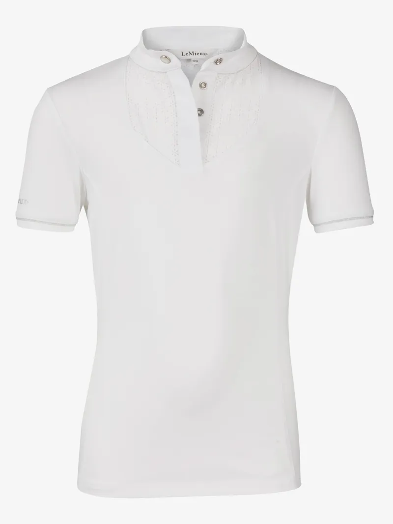 LeMieux Young Rider Belle Show Shirt - White
