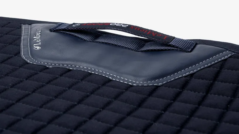 LeMieux Cotton Dressage Square - Navy-2