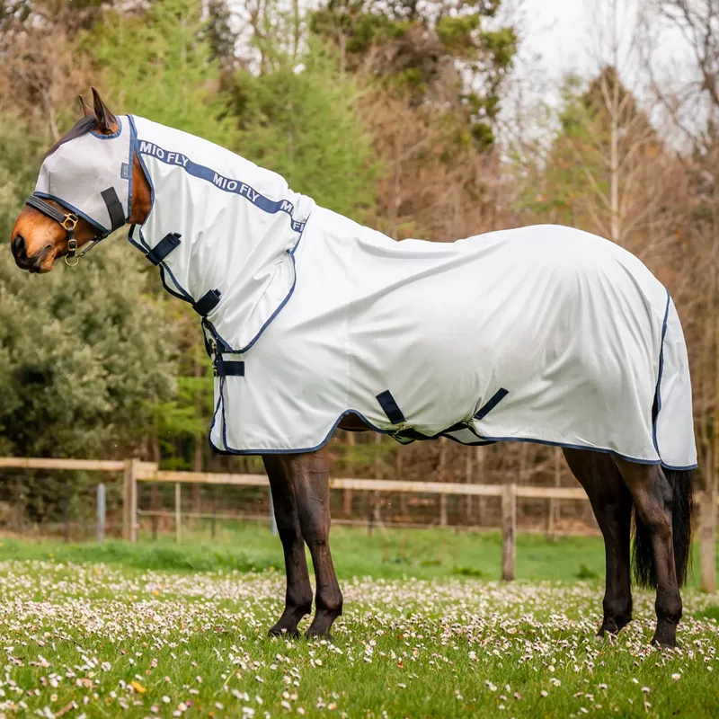 Amigo Mio Fly Rug - Lunar Rock/Navy 