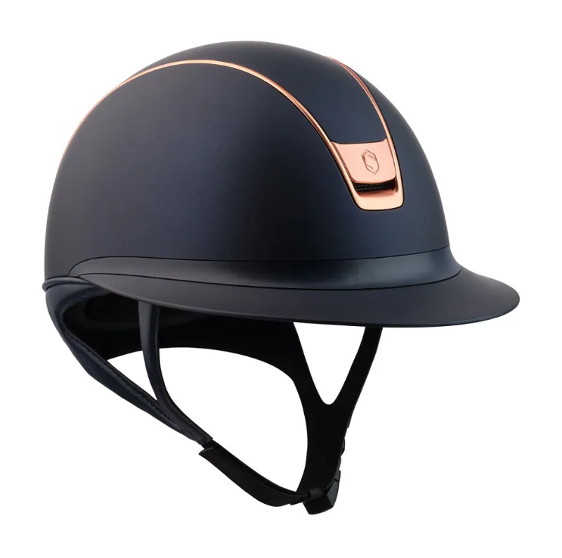 Miss Shield 2.0 Shadowmatt Blue with Matt Pink Gold Blazon