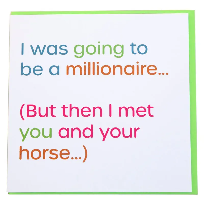 Gubblecote Foiled Greetings Card - Millionaire