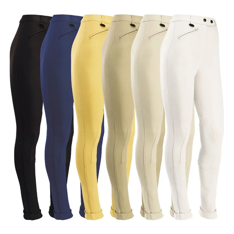 Equetech Prima Knee Patch Junior Jodhpurs - Beige-1