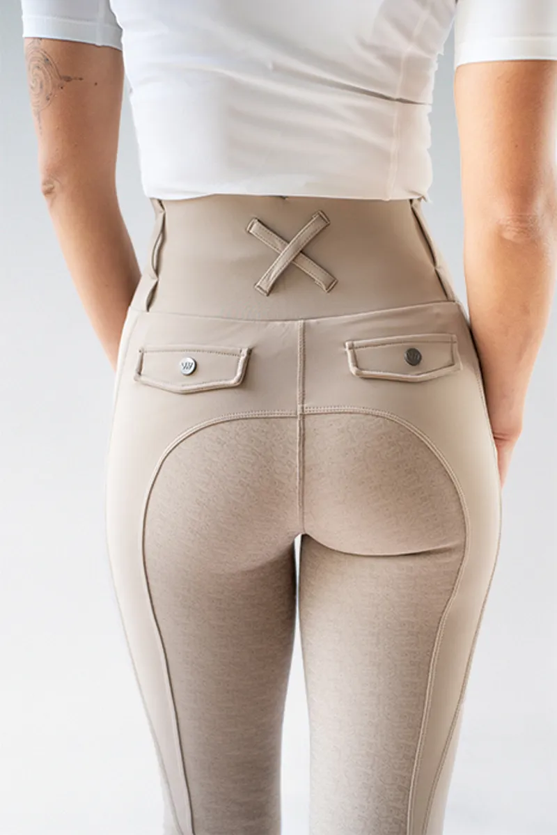 Woof Wear Vision Riding Tights - Stone-2
