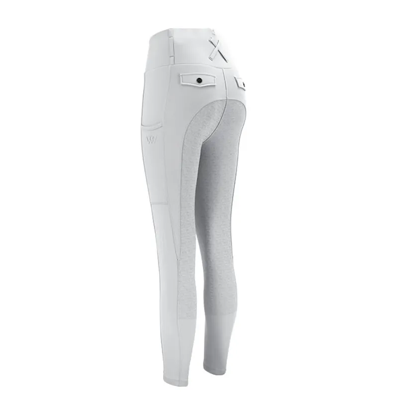 Woof Vision Competition Riding Tights - White-1