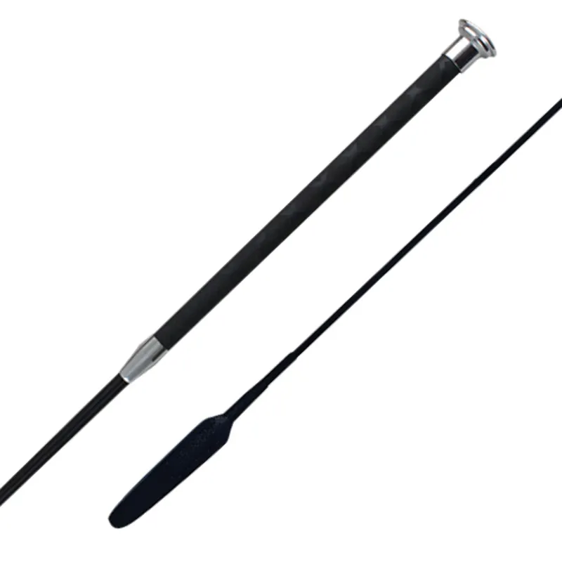 Woof Wear Harmony Leather Riding Whip - Black/Silver