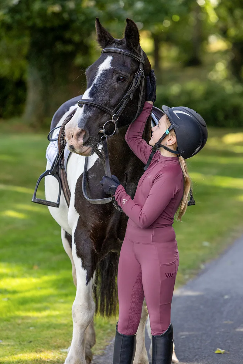 Woof Wear Young Rider Tech Shirt - Rose-1