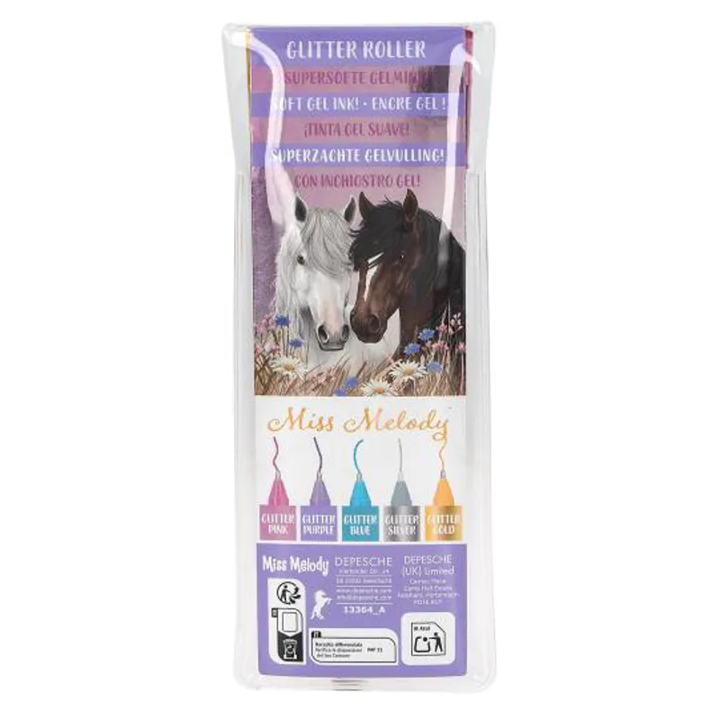 Miss Melody Glitter Gel Pen Set-4