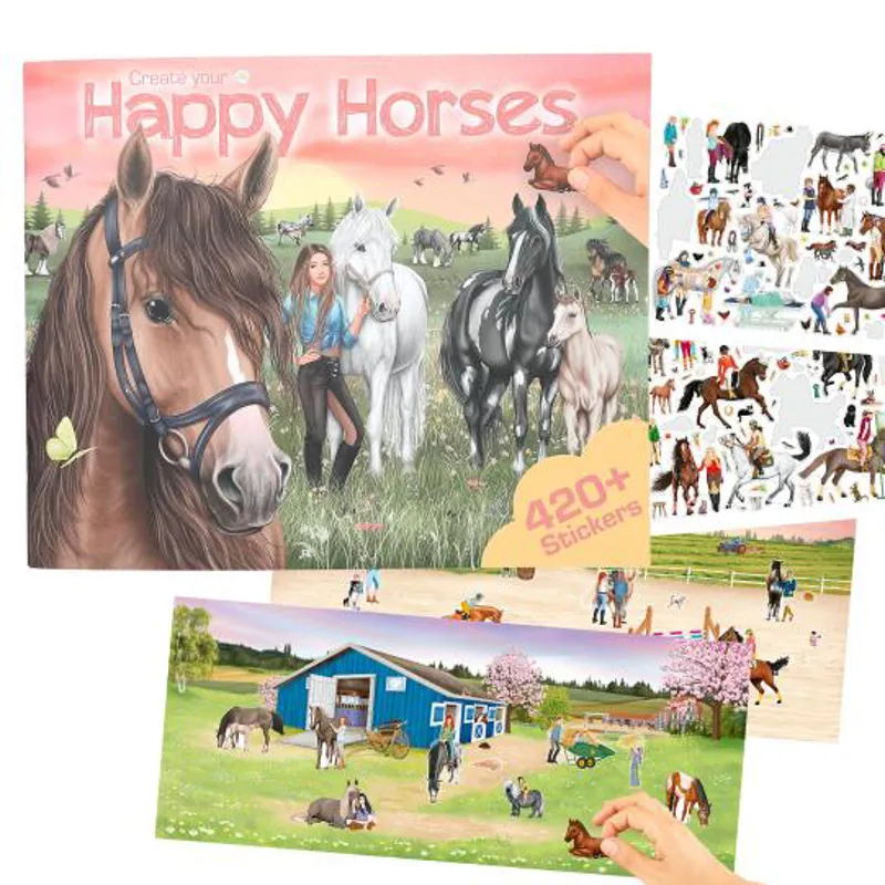Depesche Create Your Happy Horses Colouring Book