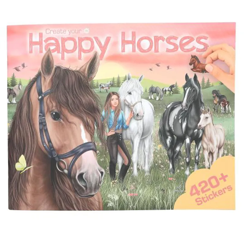 Depesche Create Your Happy Horses Colouring Book-2