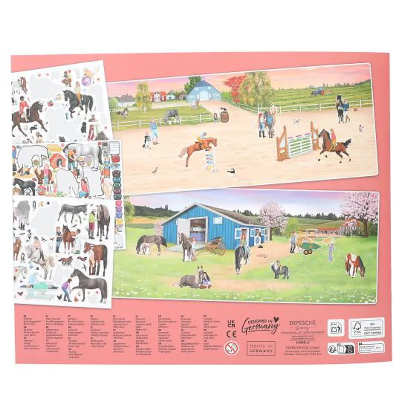 Depesche Create Your Happy Horses Colouring Book-3
