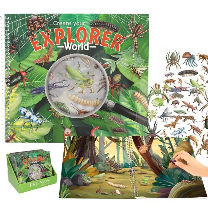 Depesche Explorer Stickerworld With Relief Stickers