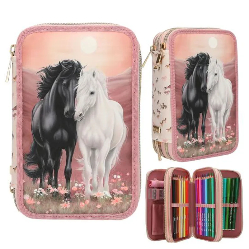 Miss Melody Triple Pencil Case BLOSSOM PONY