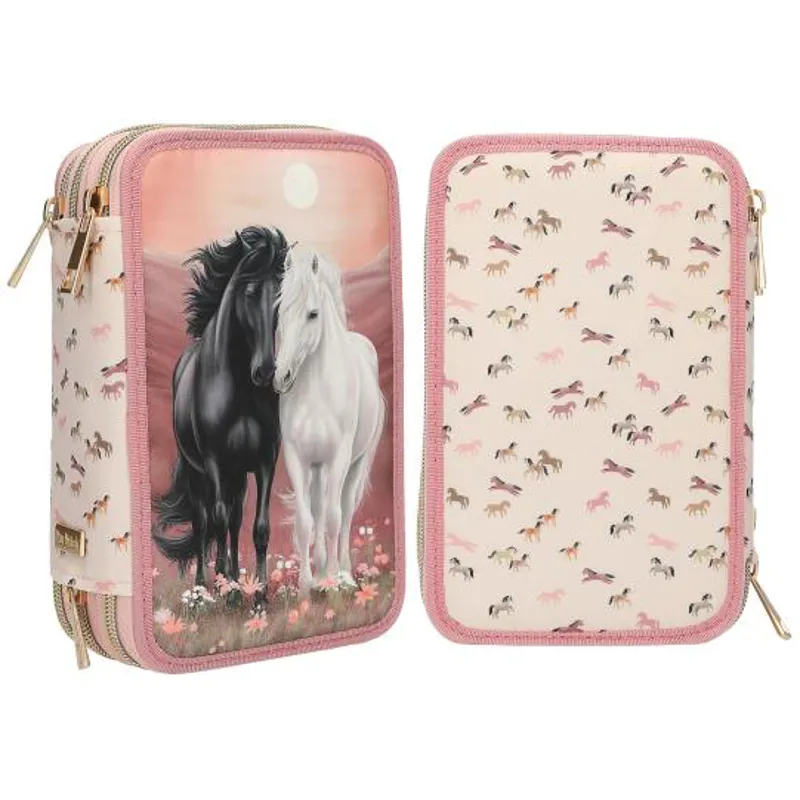 Miss Melody Triple Pencil Case BLOSSOM PONY-5