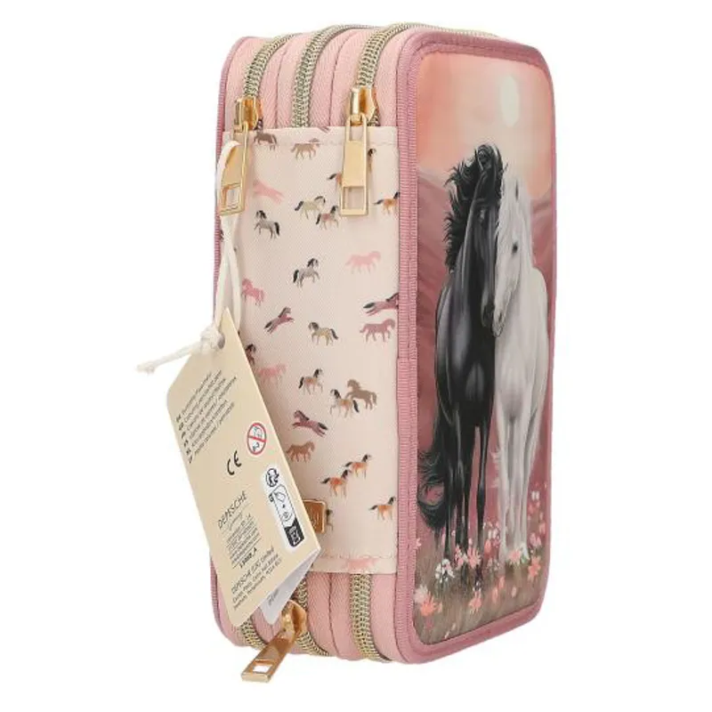 Miss Melody Triple Pencil Case BLOSSOM PONY-4