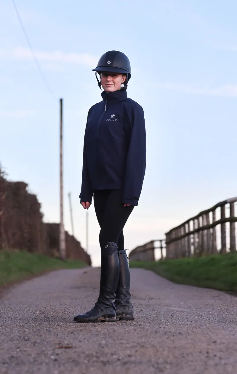Equidry Adult's Nimbus Waterproof Pack-Away Riding Jacket - Navy-1