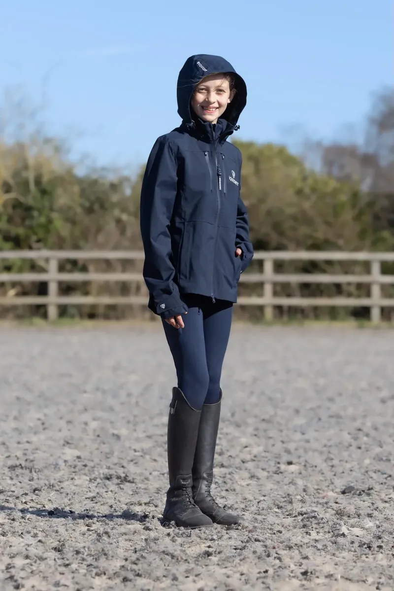 Equidry Girls Varsha Jacket - Navy and White-2
