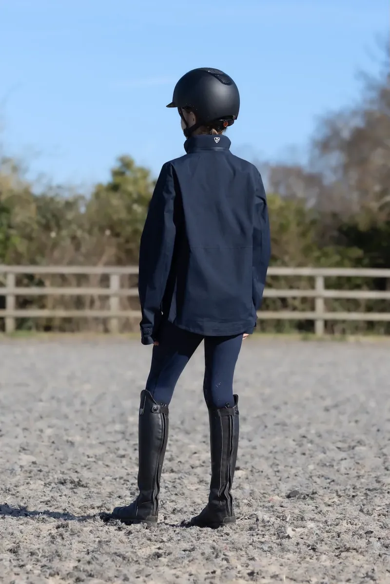 Equidry Girls Varsha Jacket - Navy and White-3