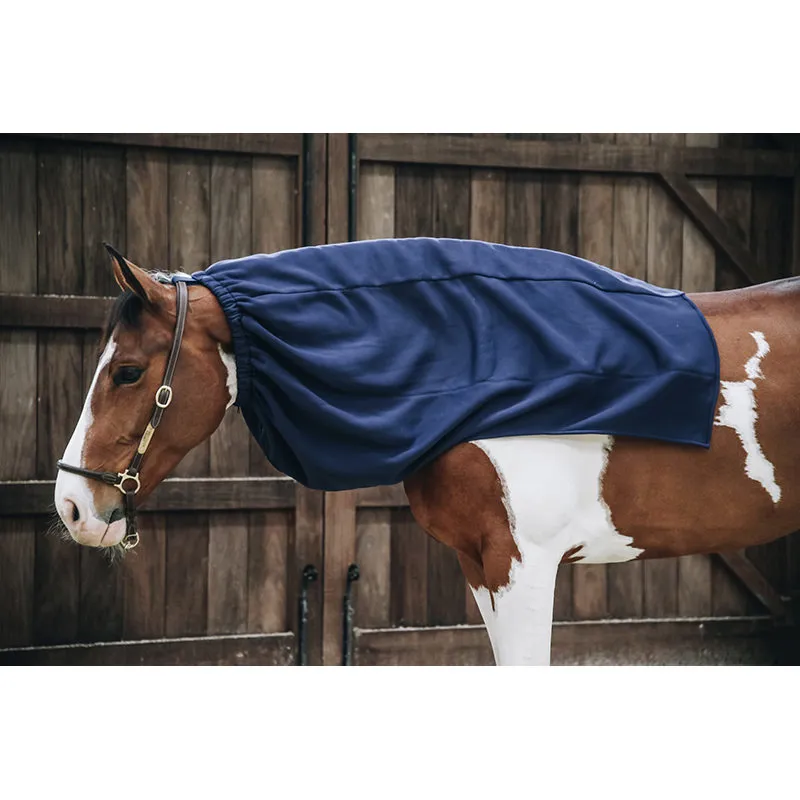 Kentucky Cooler Fleece Horse Scarf - Navy-1
