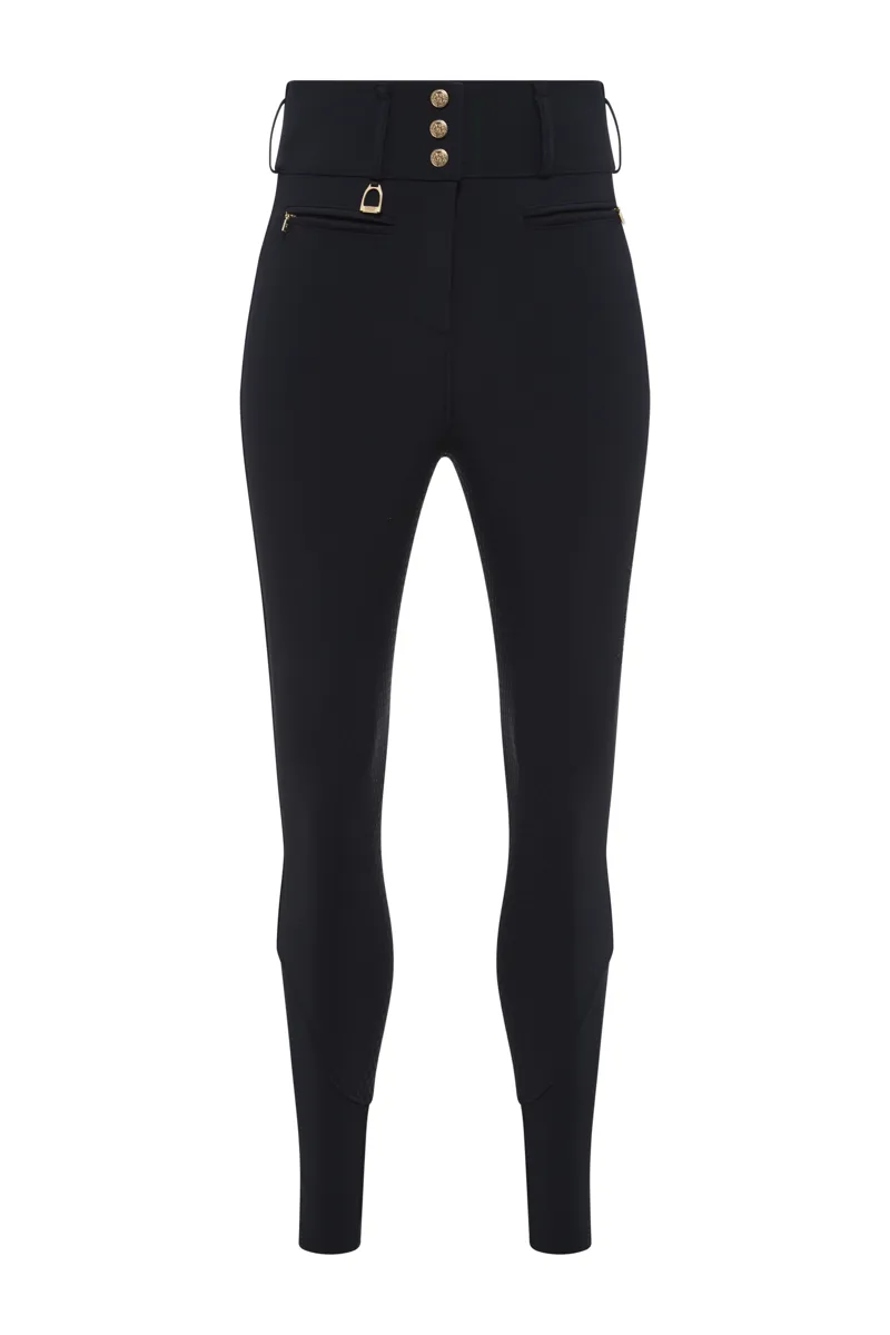 Premium High Rise Breeches - Navy -4