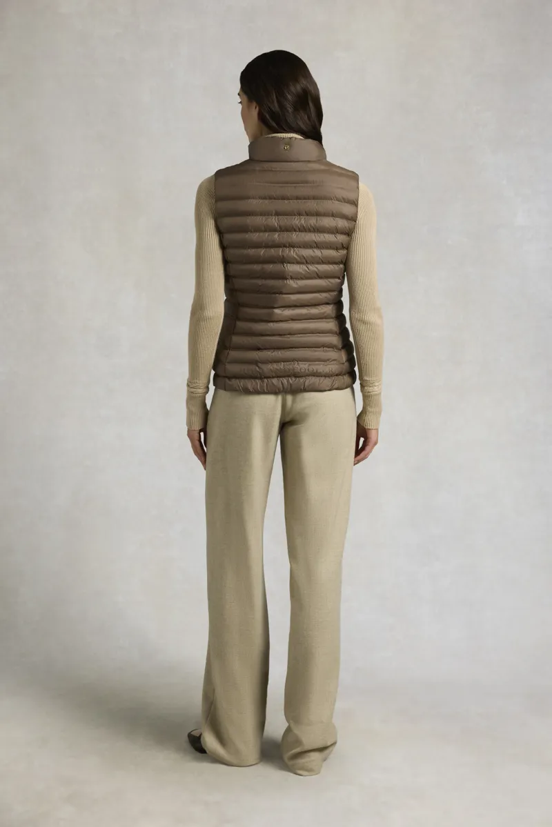 Holland Cooper Lightweight Puffer Gilet - Chestnut -4