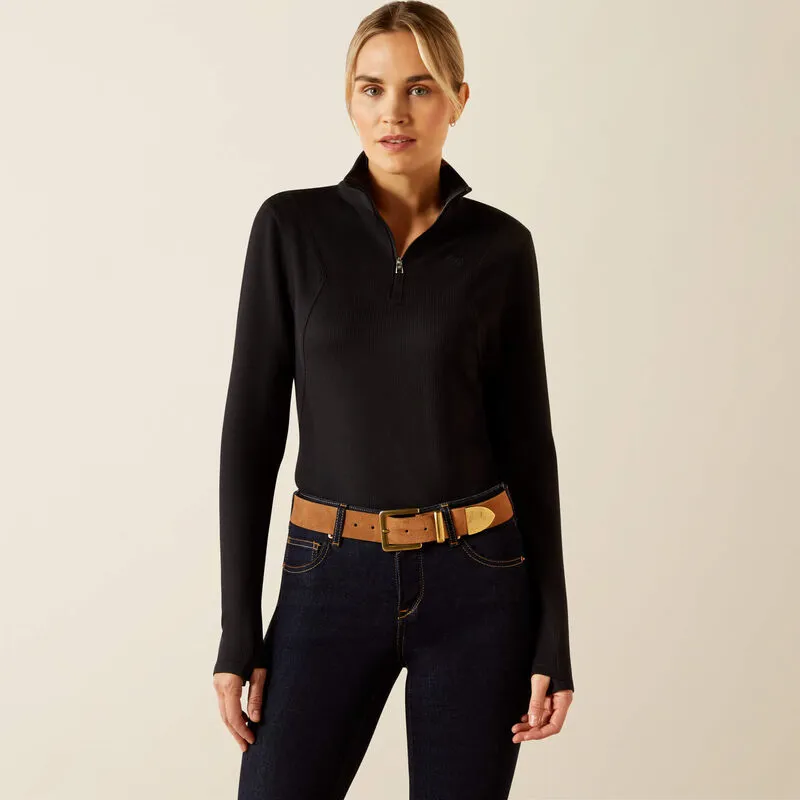 Ariat Lucent 1/4 Zip Baselayer - Black