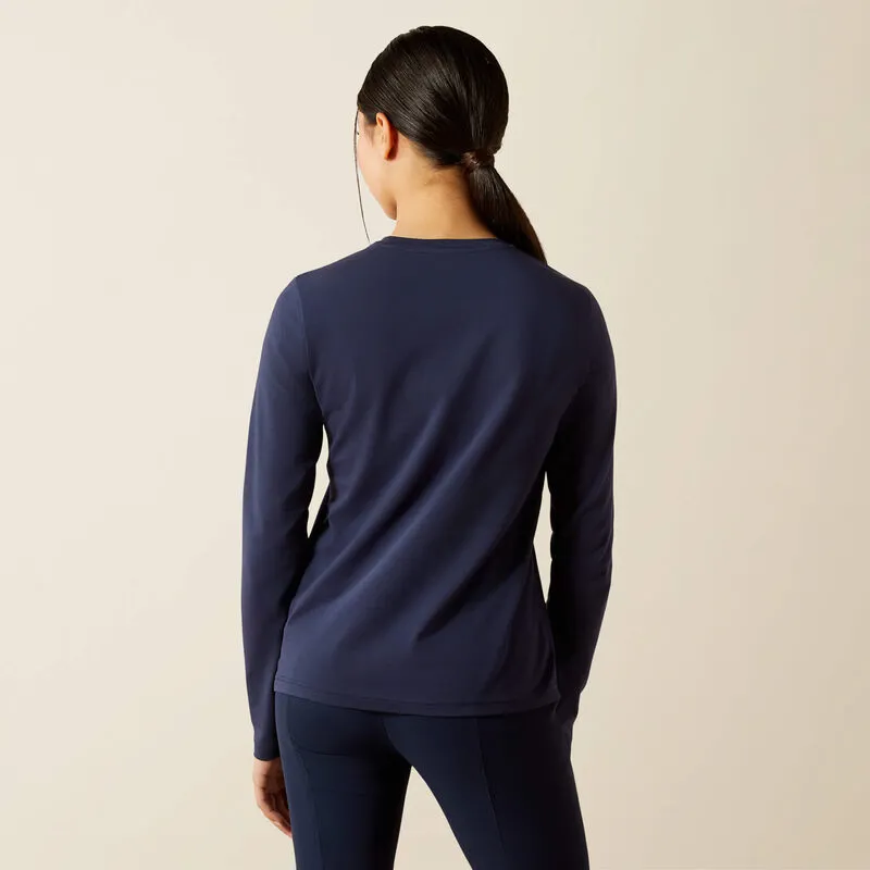 Ariat Youth Liberty Jump Long Sleeve T-Shirt - Navy-3