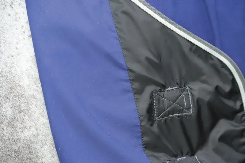 Weatherbeeta Cotton Show Sheet With Surcingle's II Standard Neck - Dark Blue-4