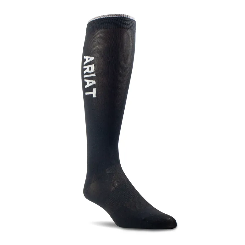 Ariat TEK Essential Performance Sock 2 Pair - Black/Zinc-2