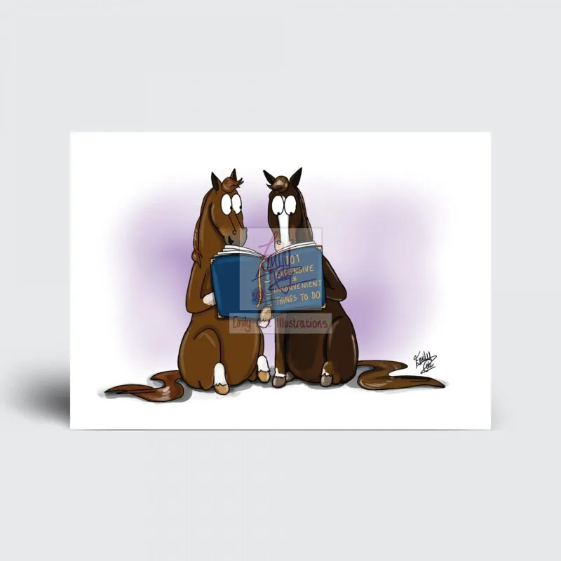 Emily Cole 101 Expensive and Inconvenient Things To Do Greetings Card