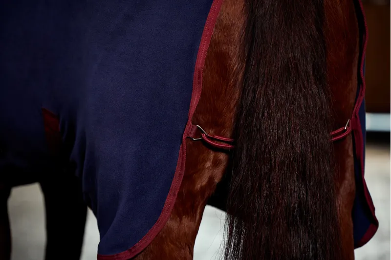 Weatherbeeta Anti-Static Fleece Cooler Combo - Navy/Burgundy-5