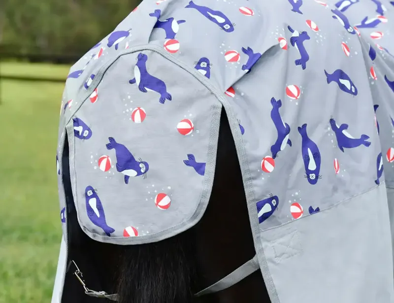 Weatherbeeta Comfitec Tyro Standard Neck Lite 50g Plus Turnout Rug - Seal Print-4