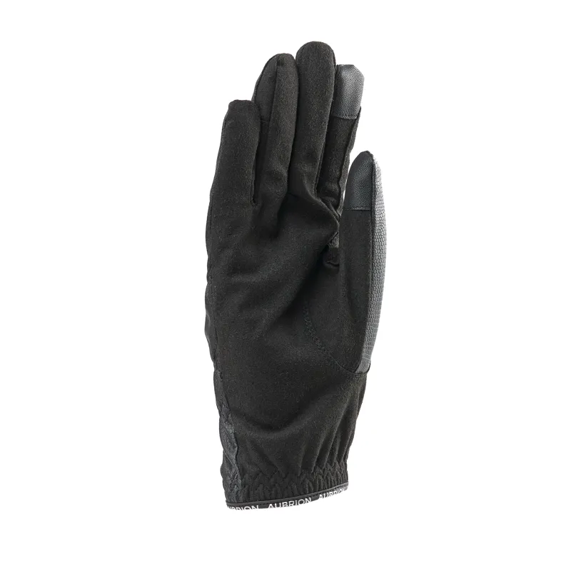 Aubrion Stadium Winter Riding Gloves - Black-2