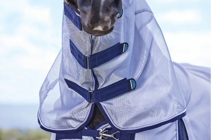 Weatherbeeta Comfitec Hexi Shield Fly Sheet Combo - Silver/Navy/White-7