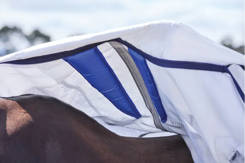 Weatherbeeta Comfitec Hexi Shield Fly Sheet Combo - Silver/Navy/White-2